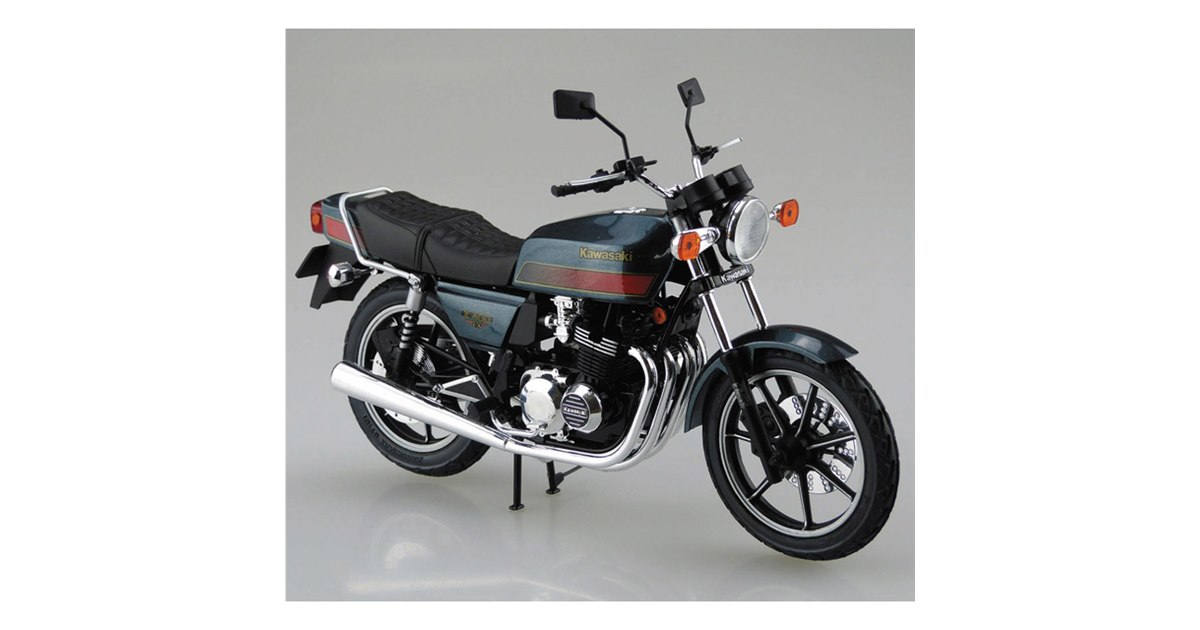 1981年式「カワサキ KZ400E Z400FX」1/12模型、シートパターンや