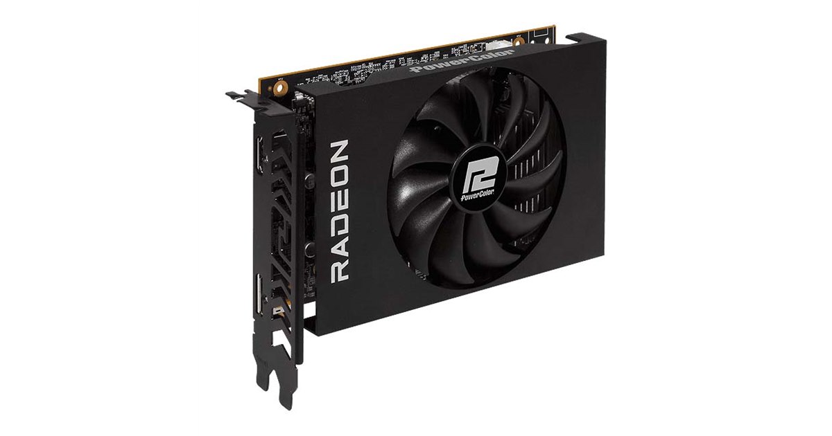 PowerColor RX 6400 4GB グラフィックボード PowerColor AMD Radeon RX 6400 Low Profile Graphics Card with