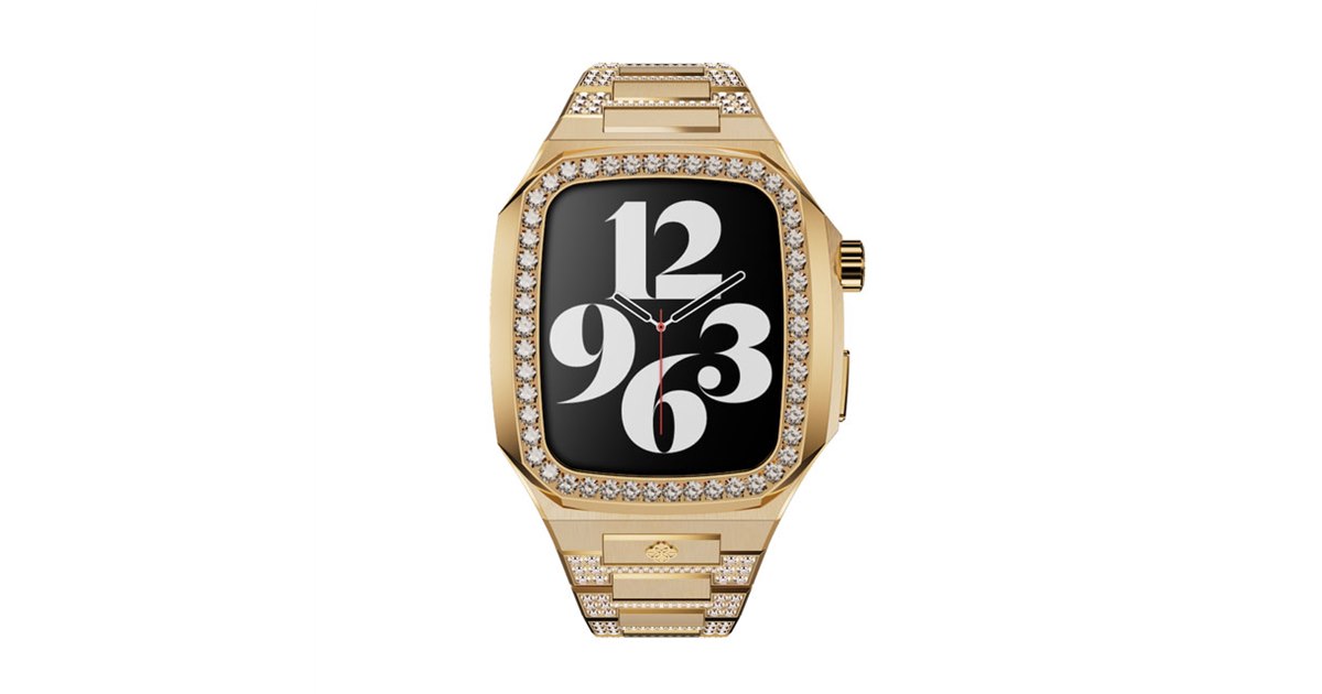 264,000円～、スワロフスキーをセットした高級Apple Watchケース 