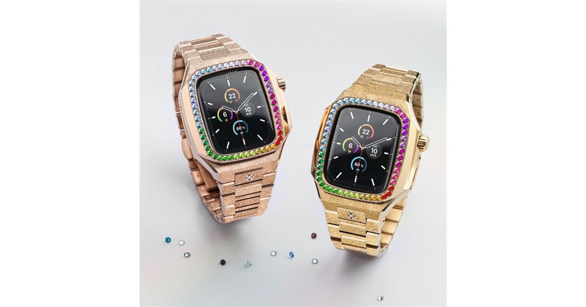 286,000円、フロステッド加工を施した高級Apple Watchケース「FROSTED RAINBOW」 - 価格.com