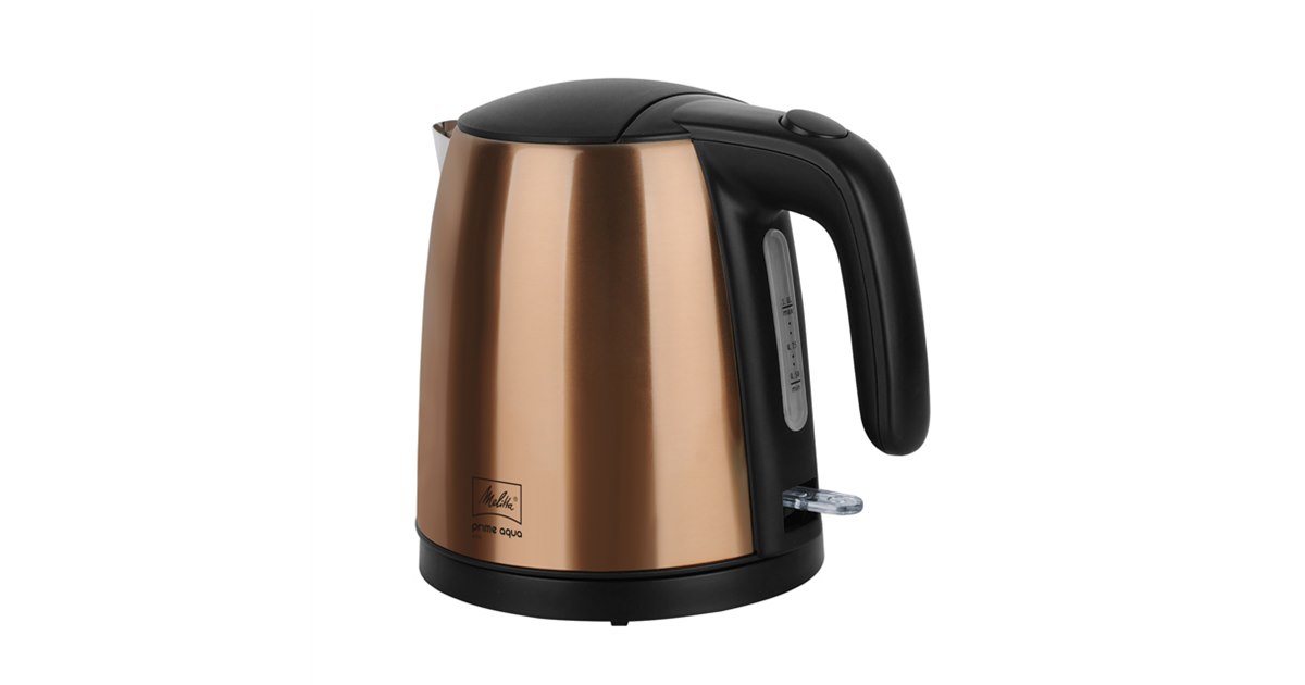 メリタ、ステンレスボディの電気ケトル「Prime Aqua Mini」に新色
