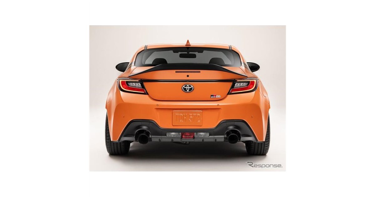 トヨタ GR 86 にダックテールスポイラー、専用オレンジが映える - 価格.com