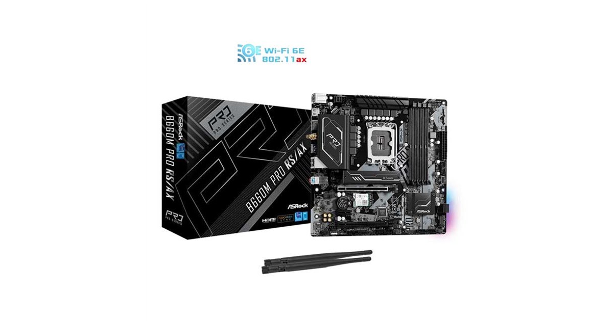 B660M Pro RS 【DDR4対応】(ASRock、Wi-Fi 6Eに対応したMicro B660M Pro RS 【DDR4対応】(ASRock、Wi-Fi 6Eに対応したMicro