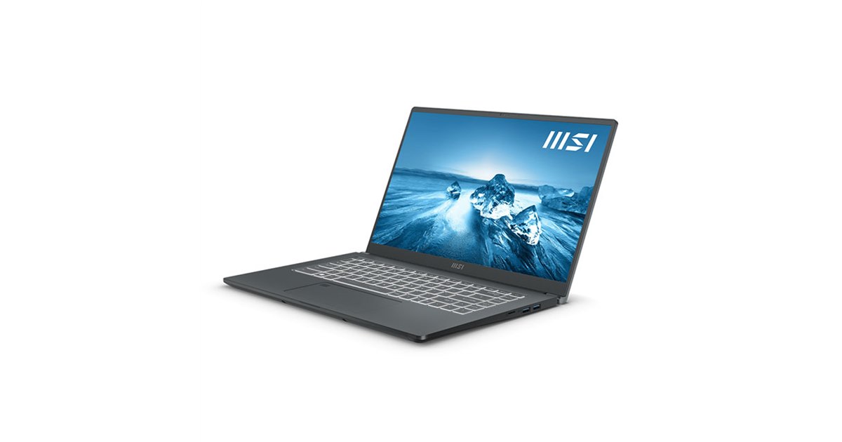 MSI、「GeForce RTX 3050」を搭載した15.6型ノートPC「Prestige 15