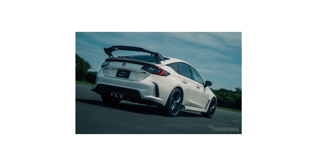 シビックタイプR FL5 純正オプション テールゲートスポイラー（カーボン） シビックタイプR FL5 純正オプション テールゲートスポイラー