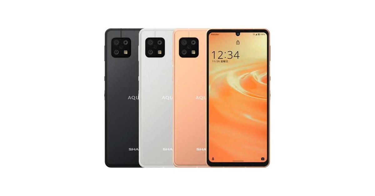 楽天モバイル、シャープ5Gスマホ「AQUOS sense6s」を39,800円で