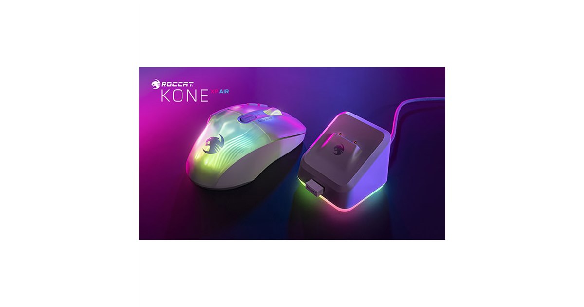 ROCCAT、充電ドックが付属したゲーミングマウス「Kone XP Air