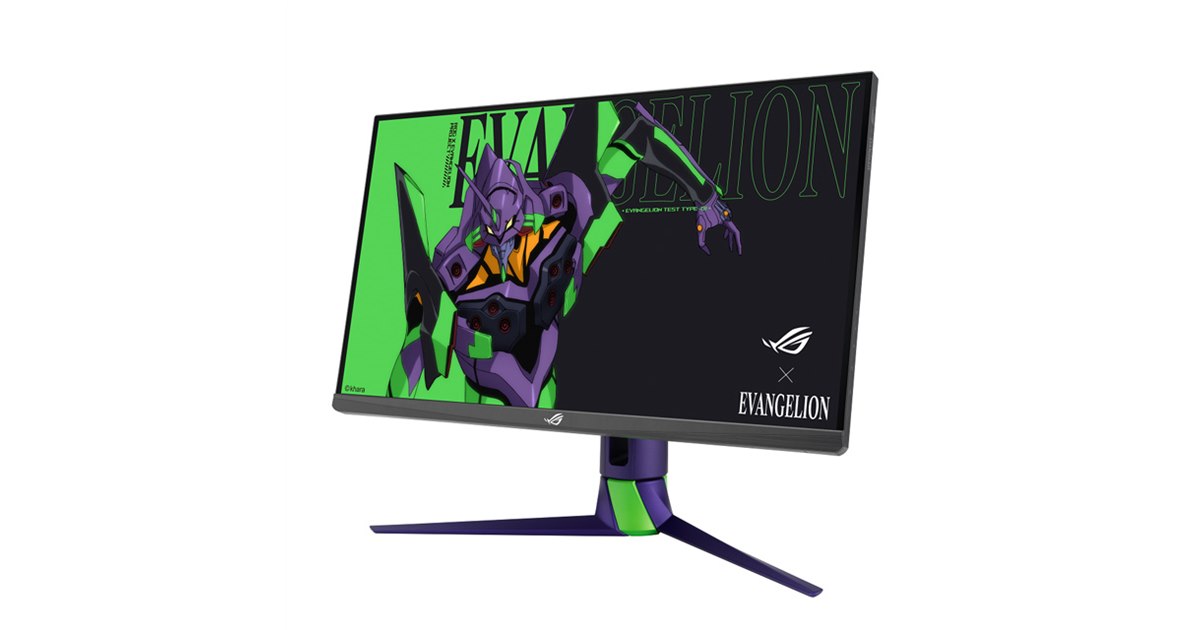 ASUS×エヴァ、初号機カラーのコラボ27型液晶ディスプレイが本日8