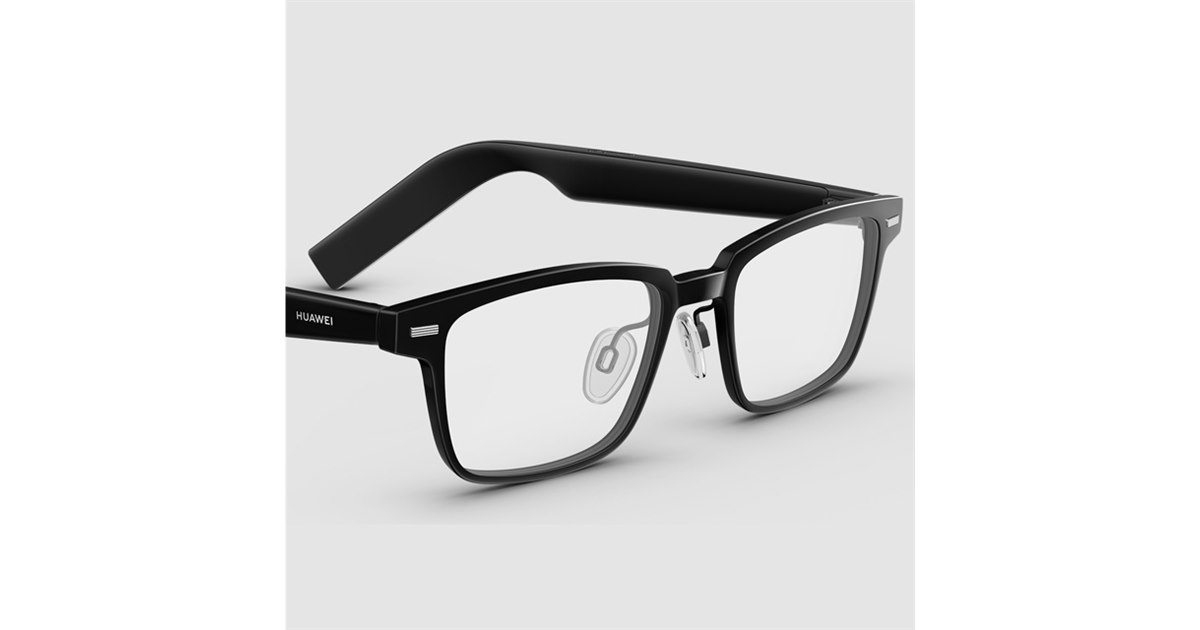 HUAWEI - Eyewear  ブラック ウェリントン型フルリム オーディオグラス「HUAWEI Eyewear」ウェリントン型フルリム