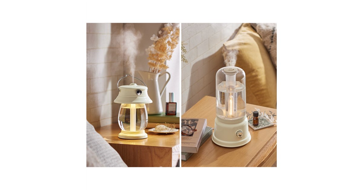 ライト単体で使用可、Toffy「LEDランタン/アロマランプ加湿器」に新色