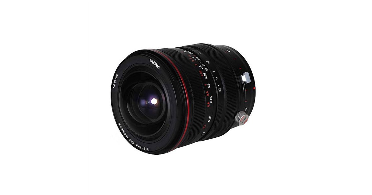 LAOWA、「15mm F4.5R Zero-D Shift」にフジフイルムGFX用を追加
