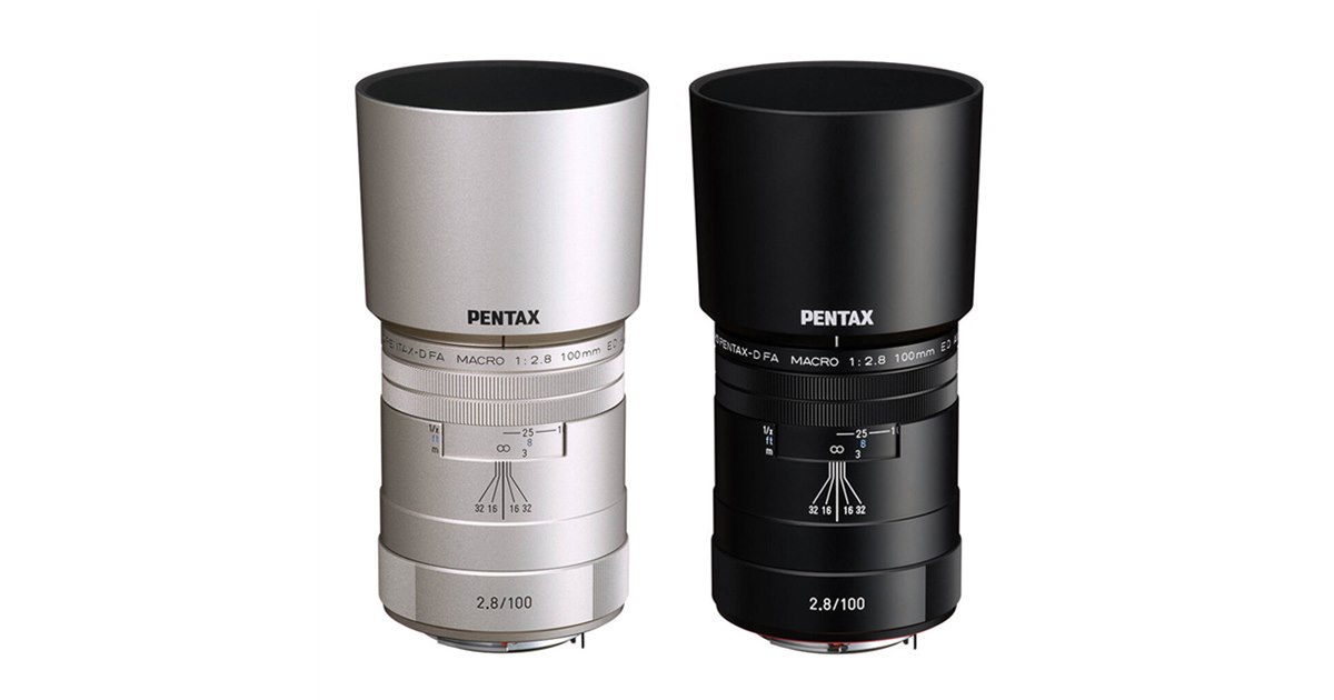 リコー、防塵・防滴構造のマクロレンズ「HD PENTAX‐D FA MACRO 100mmF2