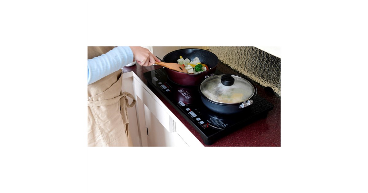 山善 IH調理器 YET-W1452 2024年製 2口 IHクッキングヒーター 1400W 幅52cm YET-W1452 山善 | 山善