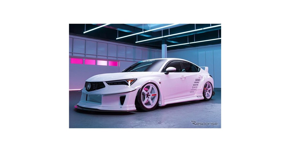 AMIACALVA2022限定カラー インテグラ 新型を大胆にワイドボディカスタム…SEMA 2022で発表