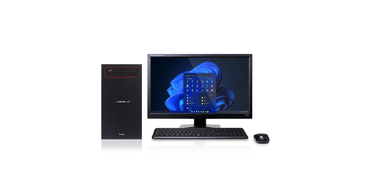 【最終値下げ】iiyama LEVEL-J ブラック/レッド デスクトップPC iiyama PC、「LEVEL∞（レベル インフィニティ）」より 第8世代
