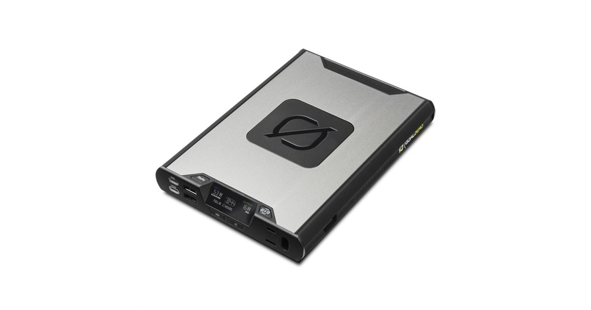 GOALZOROポータル電源 Goal Zero、厚さ2.5cm/重量0.9kgの薄型ボディを実現した25600mAh