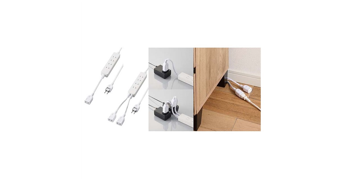 エレコム、ACアダプターが干渉しない独立差込口付きタップ - 価格.com