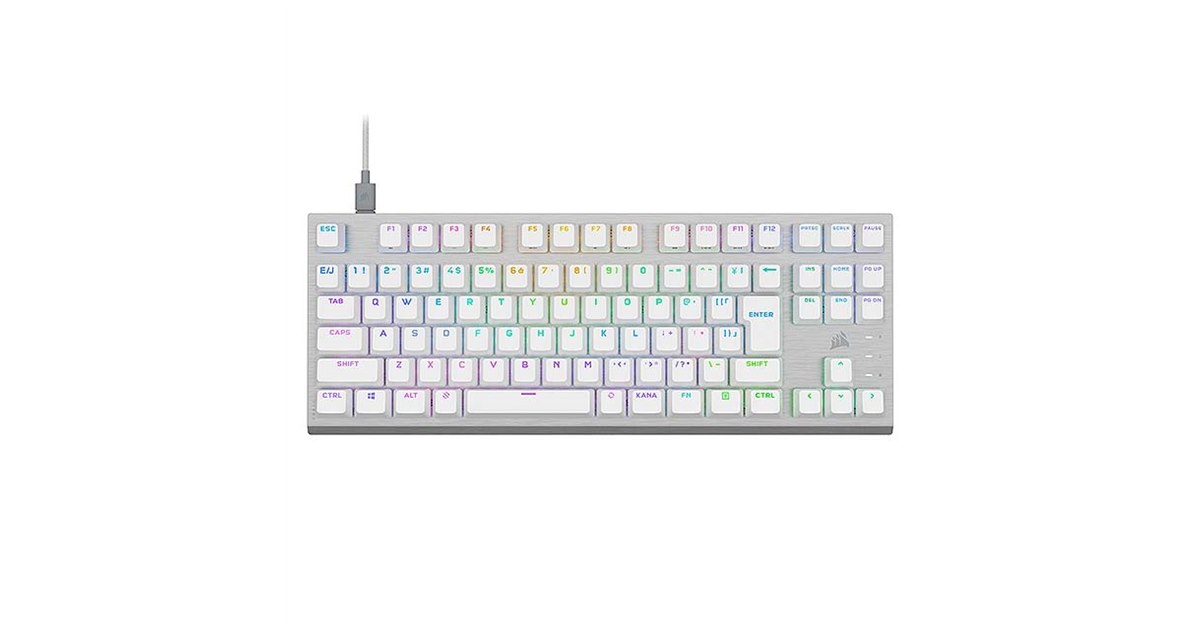 Corsair、テンキーレスのゲーミングキーボード「K60 PRO TKL WHT