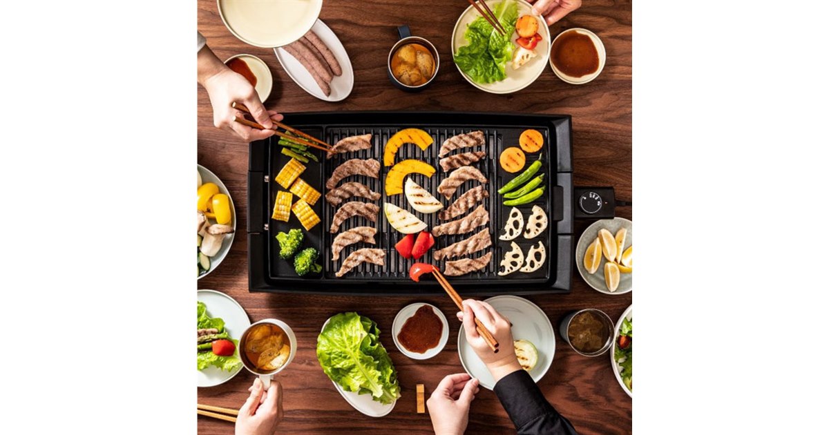 調理中の煙を約85％削減、幅47cmのワイドプレートを備えた「減煙