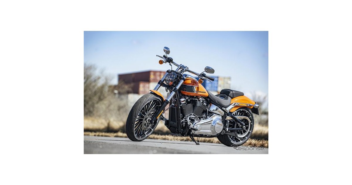 Harley-Davidson ブレイクアウト新車外し　クロームミラー 楕円形 Mirror ハーレーダビッドソンブレイクアウトCVO Pro Streetオートバイ
