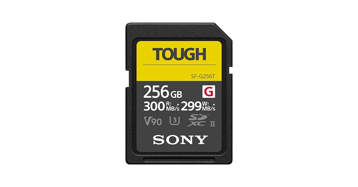 ソニー、「TOUGH」シリーズのSDXC UHS-II カードに256GB/512GBを追加