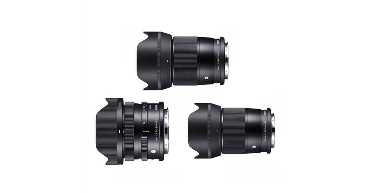 シグマ、フルサイズ用「50mm F2」「17mm F4」とAPS-C用「23mm F1.4」を
