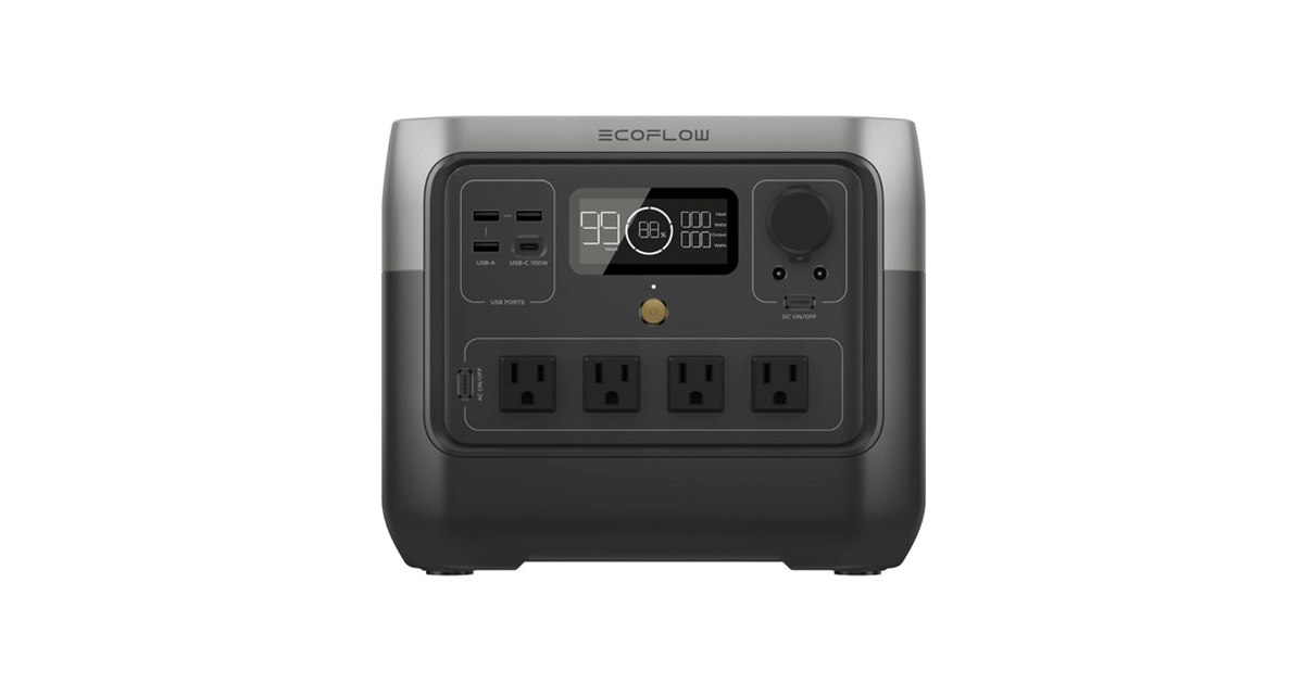 EcoFlow、約70分で本体を満充電できる768Whポータブル電源