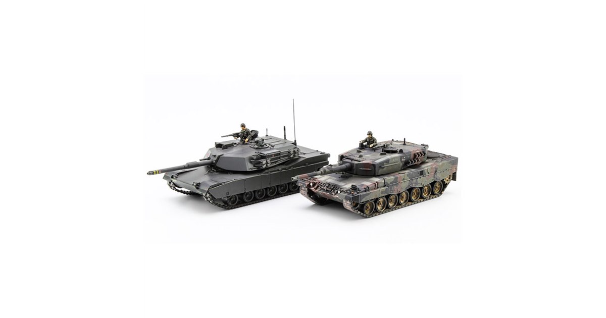 M1エイブラムス　レオパルド2 　プラモデル M-1 エイブラムス & レオパルト 2 “NATO主力戦車 コンボ” | 株式会社