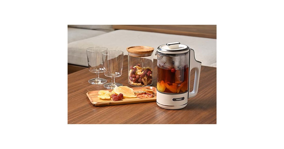 HARIO、温度調節や煮出し時間に対応した電気ケトル「Craft Tea Maker