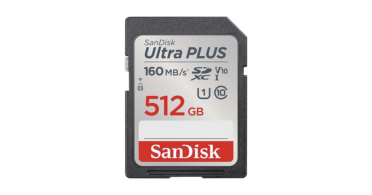 SANDISK ウルトラプラス SDXC UHS サンディスク、リード最大160MB/sの「ウルトラ プラス SDXCメモリー