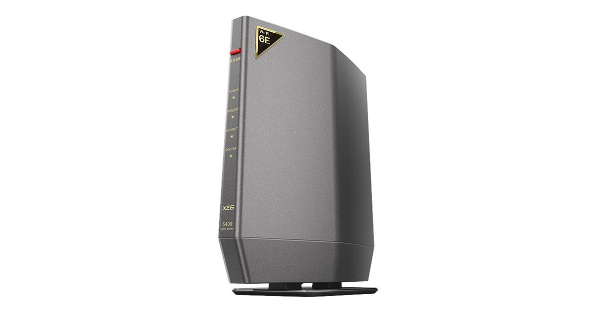 BUFFALO WSR-5400XE6 高性能Wi-Fi 6Eルーター【美品】 バッファロー、トライバンド対応のWi-Fi 6Eルーター「WSR
