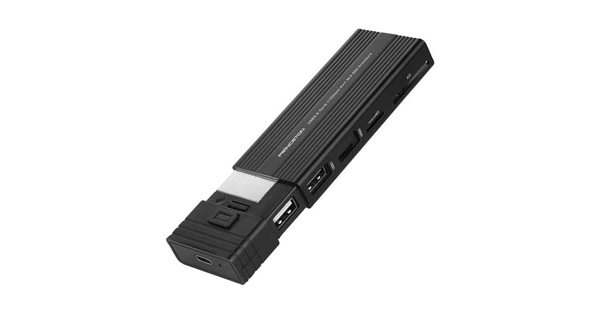 プリンストン、4in1カードリーダー機能付きポータブルSSD「PRD プリンストン、4in1カードリーダー機能付きポータブルSSD「PRD