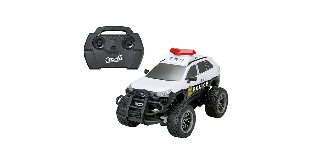 TOYOTA RAV4 R/C バトカー 1/18 人気の自動車がオフロード仕様のパトカーに！「1/18 R/C トヨタ