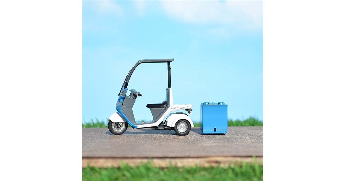 Hondaの三輪スクーター「ジャイロキャノピー」の公式ミニチュア