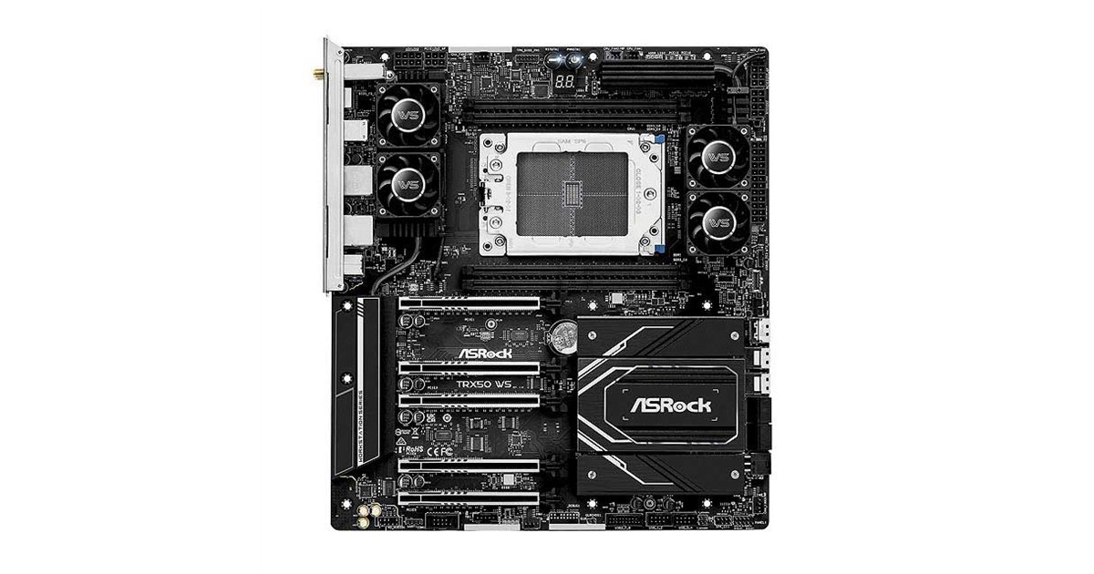 ASRock、Ryzen Threadripperを搭載可能なWS向けマザーボード「TRX50 WS