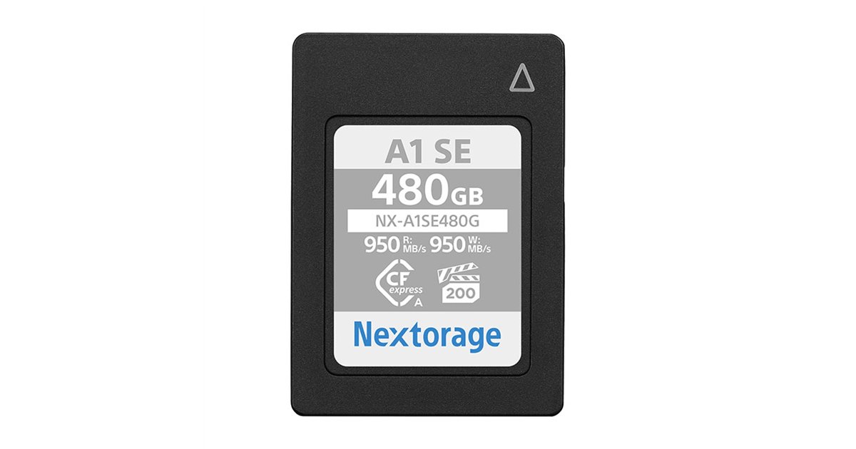 Nextorage、CFexpress Type Aメモリーカードの480GBモデル