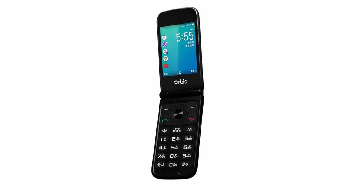Orbic Journey Pro 4G ブラック 　中古　美品　国内版 Orbic JOURNEY Pro 4G：留守番電話機能と多機能ガラケー風スマホ