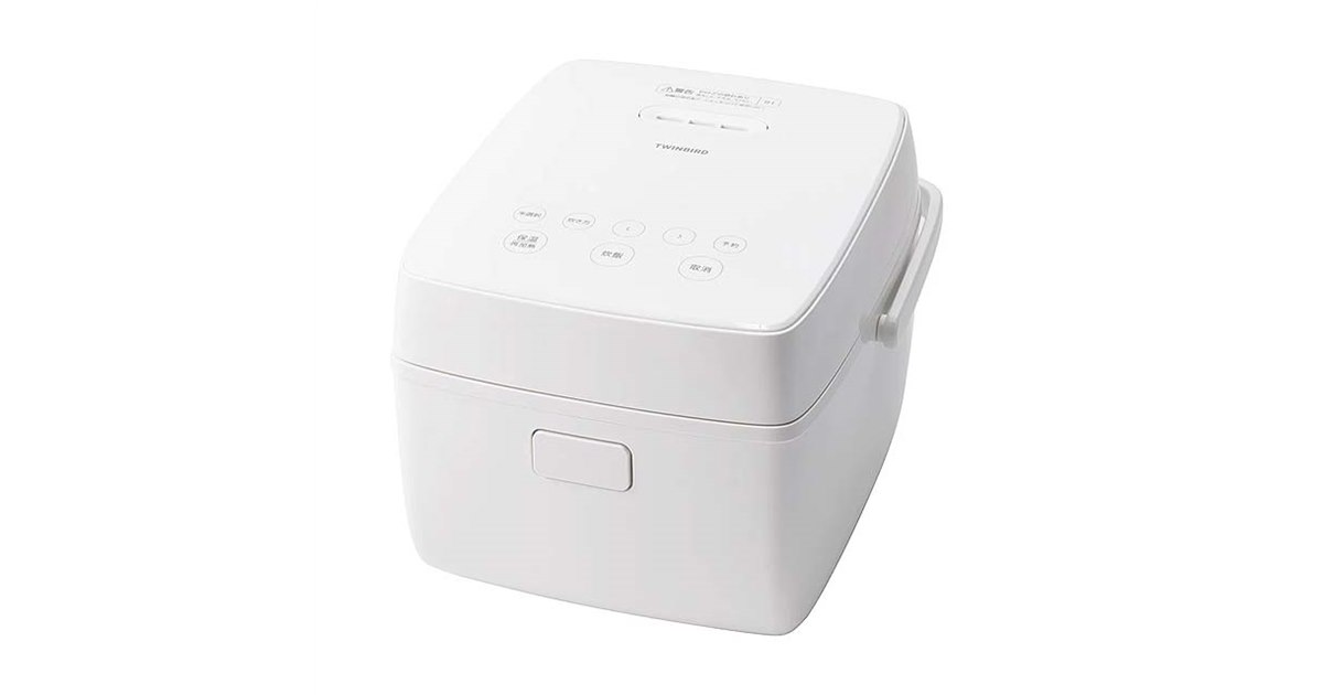 炊飯器 ツインバード、19分の早炊きに対応した3合IH炊飯器「RM-D793W」を本日9