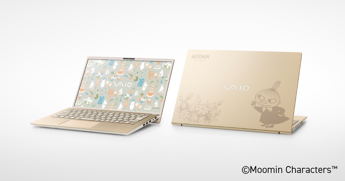 vaio F14　ムーミンコラボ ウォームホワイト 第二弾 ノートパソコン VAIO F16・F14 ムーミンモデル| VAIO ムーミンコラボノートPC