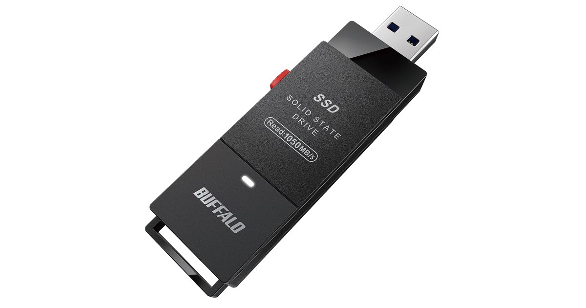 内蔵型SSD BUFFALO SSD-PSTU3A 500GB SSD-PSTU3A】超小型&軽量バッファロー製ステック型SSDはデータ