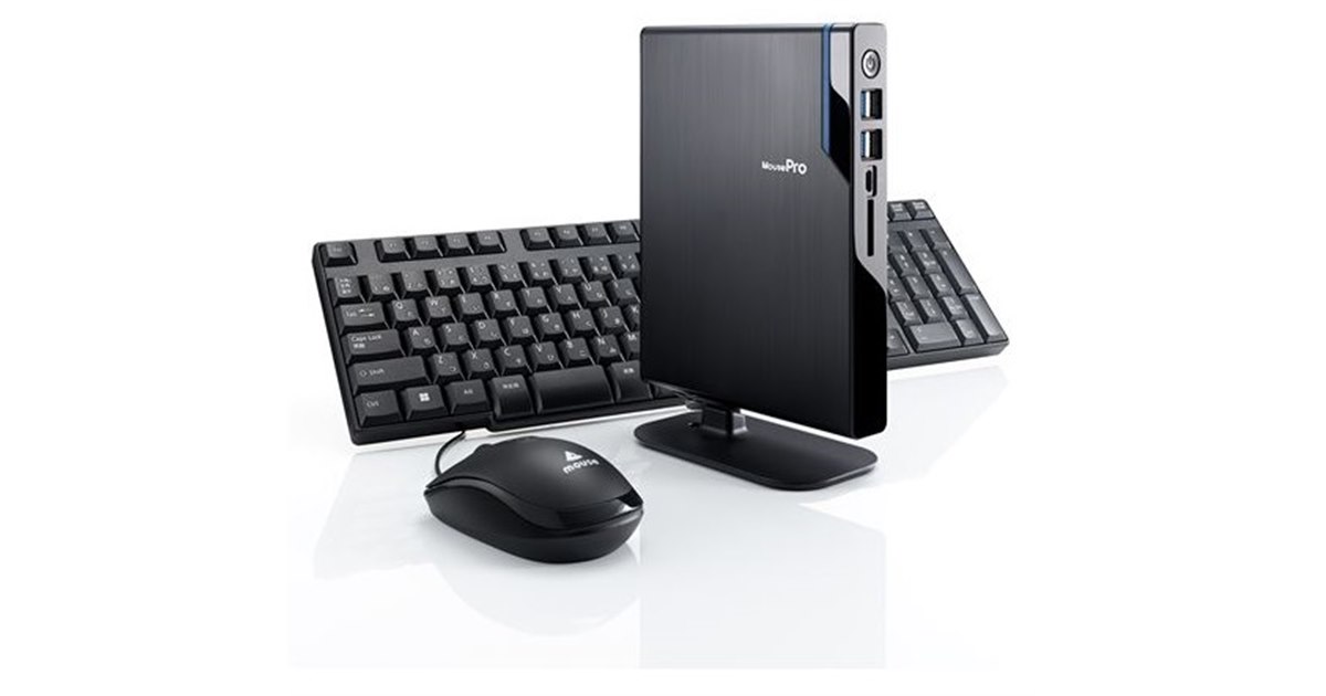 【最終価格】到着後すぐ使える!mouse製スリム型デスクトップパソコン ご家庭向け・一般用途向け スリム デスクトップパソコン｜mouse