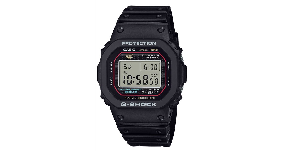 カシオ、初代「G-SHOCK」復刻モデル「DW-5000R」を12月発売 - 価格.com