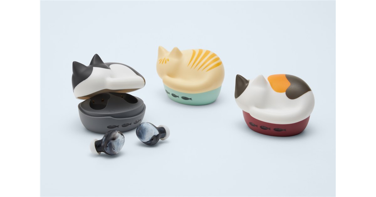らうねこ ラディウス、猫がモチーフの完全ワイヤレスイヤホンに「サバトラ
