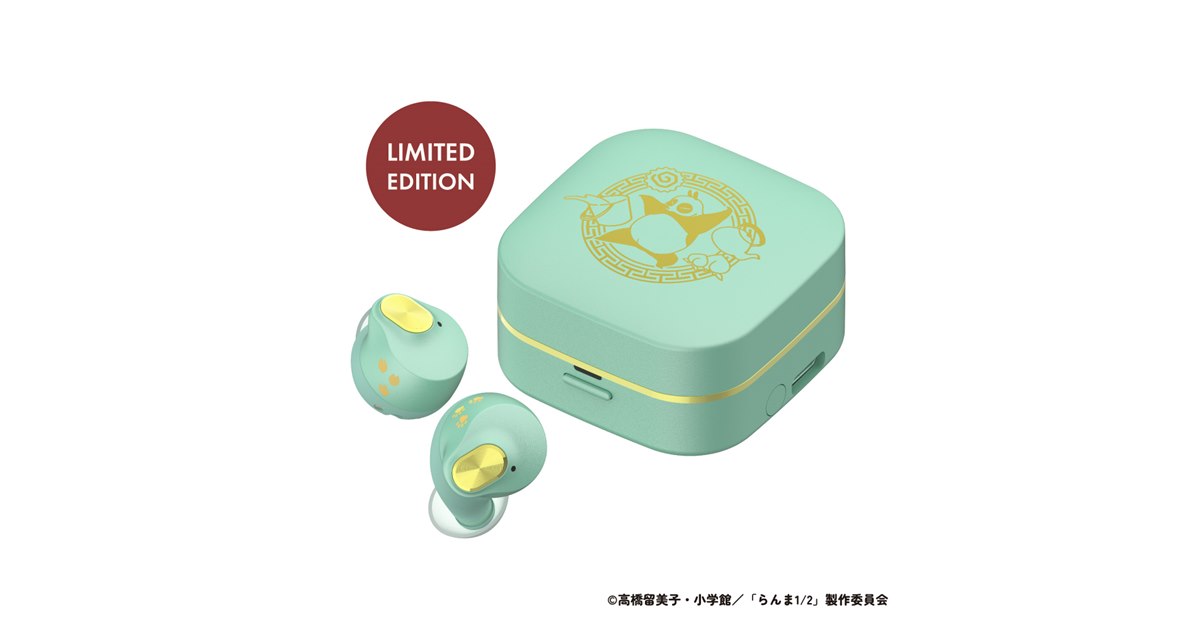 AVIOT らんま1/2 TE-Q3-RNM ワイヤレスイヤホン AVIOT TE-Q3-RNM トゥルーワイヤレスイヤフォン【らんま1/2コラボ