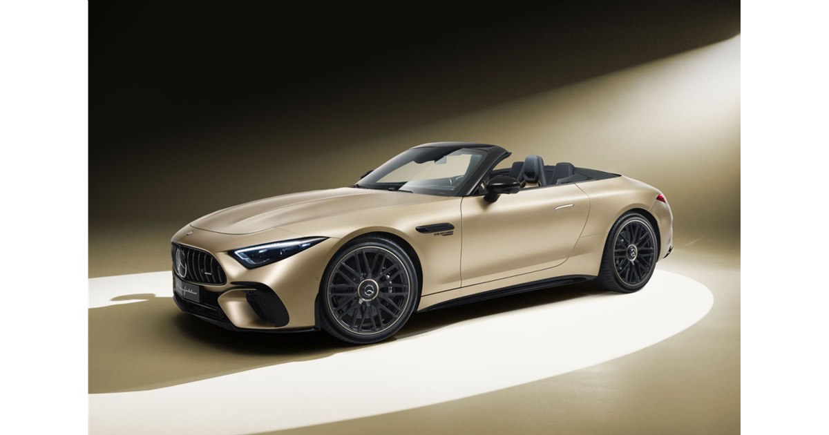 鮮やかなゴールドをまとう「メルセデスAMG SL63 4MATIC＋」の限定車が