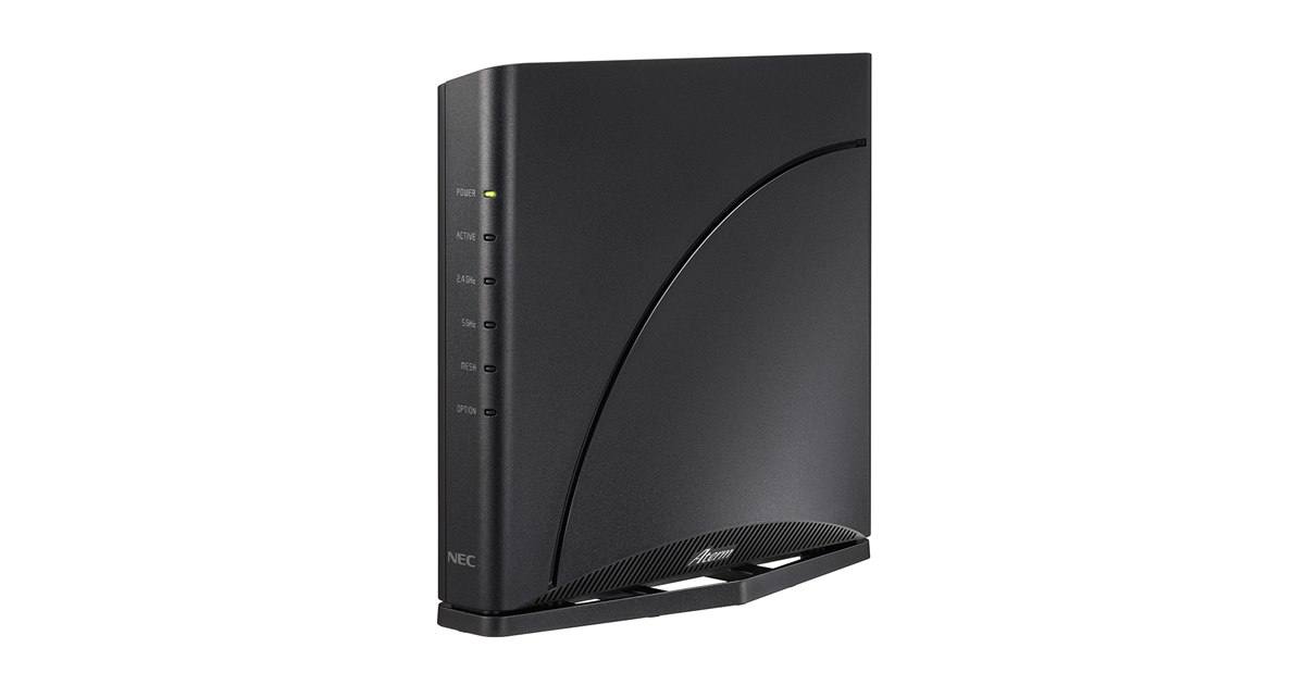 NEC、メッシュ機能を搭載したWi-Fi 7対応の無線LANルーター