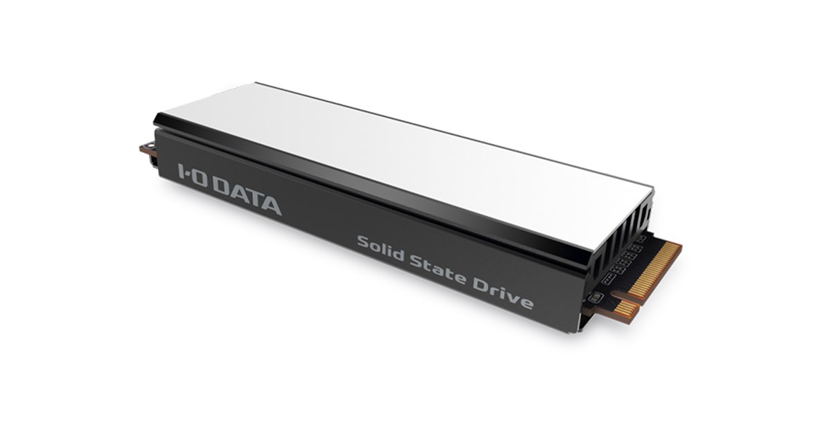 アイ・オー、PS5対応のSSD「HNSSD-P5Aシリーズ」4TBモデルを6月下旬