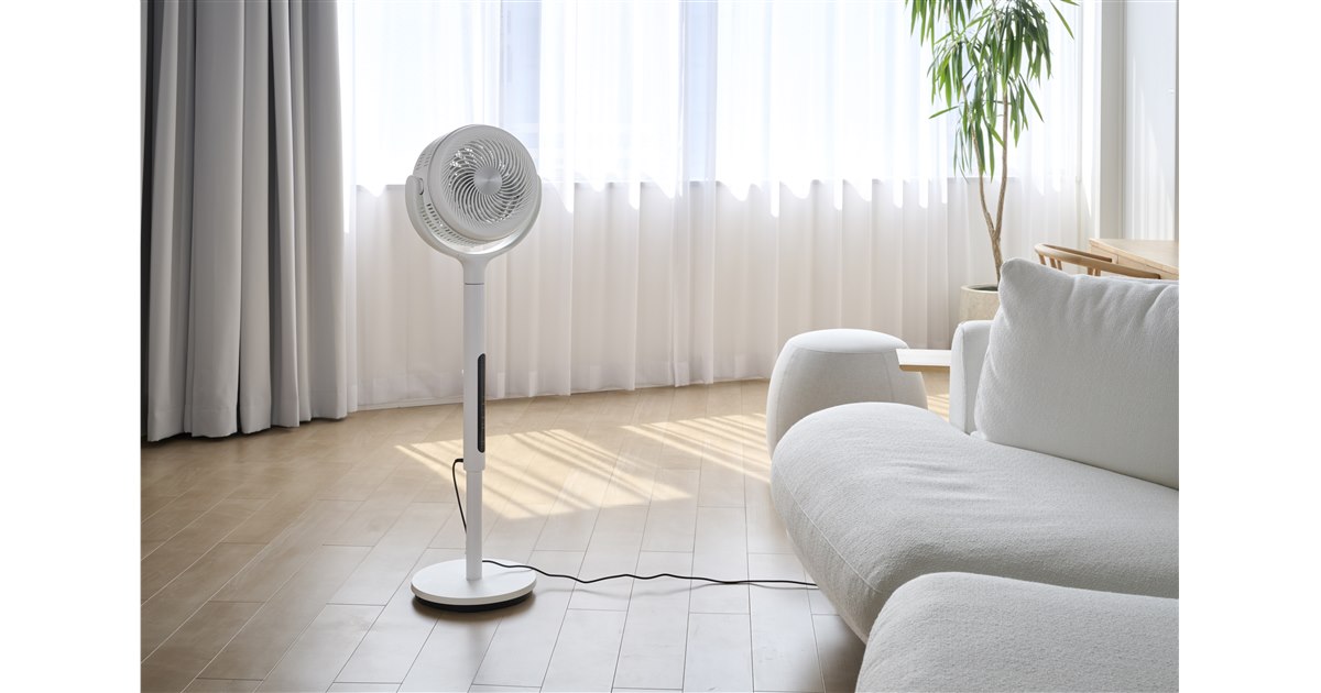 シロカ、14m先まで風を届ける「フィルター付きサーキュレーター扇風機