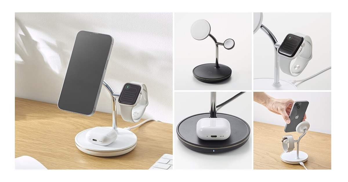 iPhone Apple Watch 3台セット Amazon.co.jp: 【最新型】HATALKIN 3in1ワイヤレス充電器