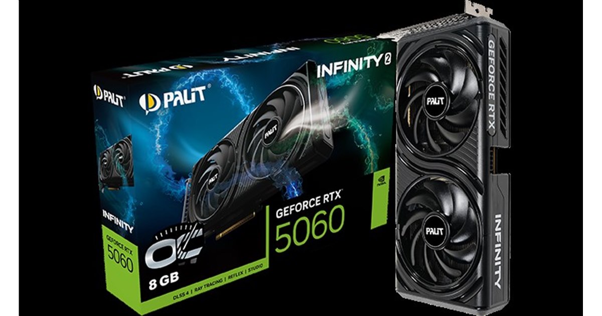 Palit、「GeForce RTX 5060」を搭載したOC仕様のビデオカード